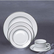 White China with Platinum Band